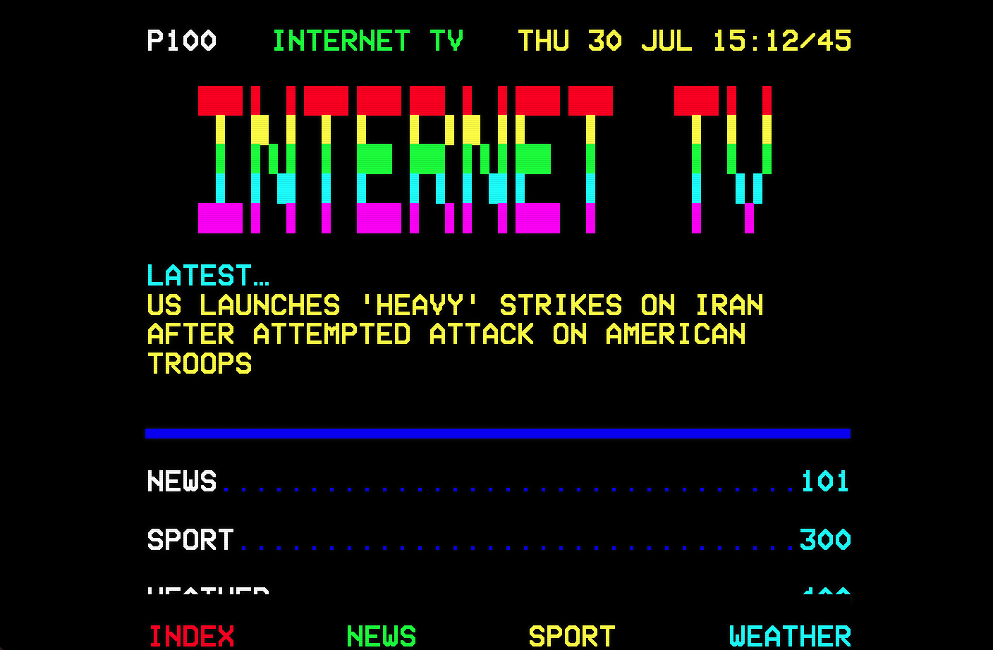 Internet TV https://p100.uk